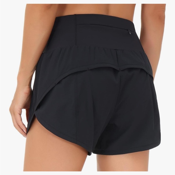 The Gym People High Waisted Black Running Shorts Quick Dry 3” Inseam Large - Picture 2 of 11